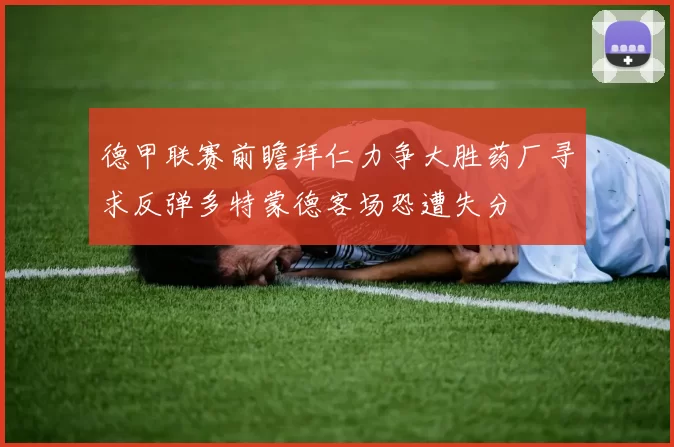 德甲联赛前瞻拜仁力争大胜药厂寻求反弹多特蒙德客场恐遭失分